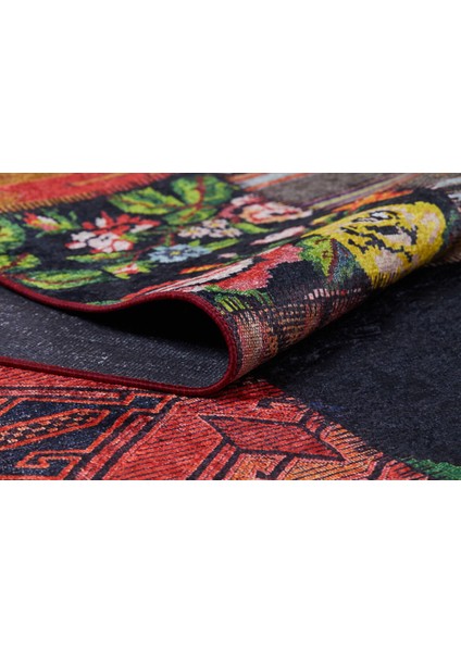 Patchwork Renkli Yıkanabilir Halı HLN315 fırsatları