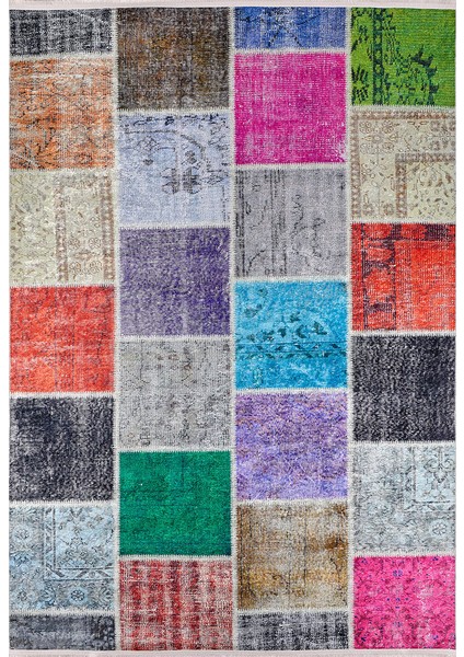 Usso Patchwork Renkli Yıkanabilir Halı HLN110 fiyatları