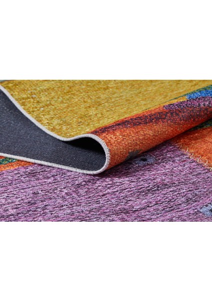 Usso Patchwork Renkli Yıkanabilir Halı HLN095 fırsatları