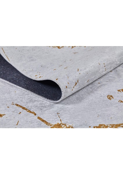 Modern Mermer Desen Gold Renk Yıkanabilir Halı HLN936 fırsatları