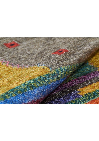 Usso Patchwork Renkli Yıkanabilir Halı HLN095 indirimleri