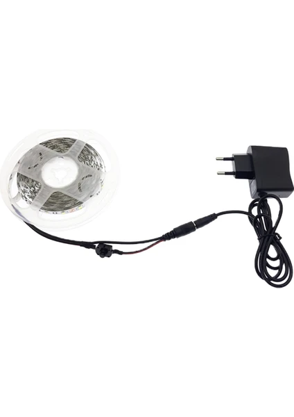 3 Çipli Mavi Şerit LED 10 METRE+12V Trafo Kuruluma Hazır Set