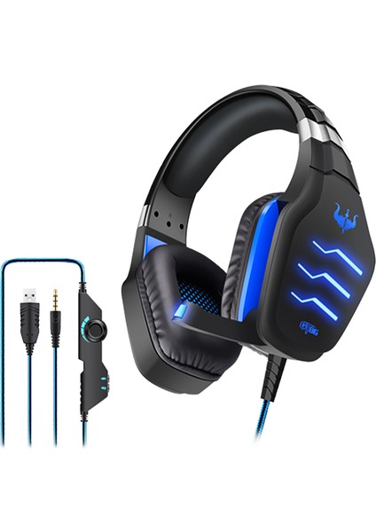 Ovleng GT86 LED Stereo Kablolu Oyuncu Kulaklığı Siyah