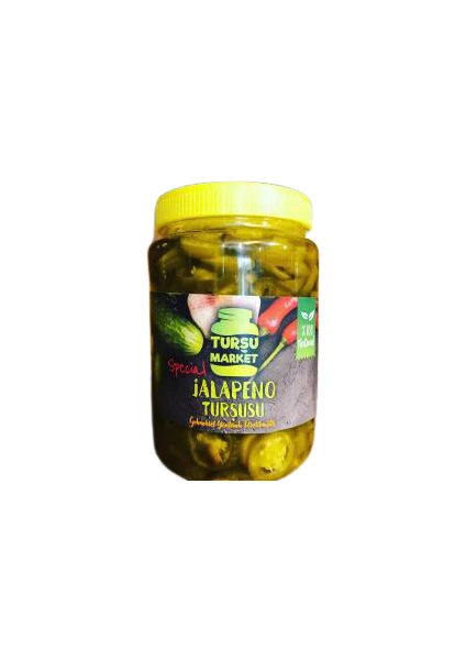 Turşu Market Hakiki Çubuk Turşusu Naturel Jalapeno Turşusu 1,5 Lt