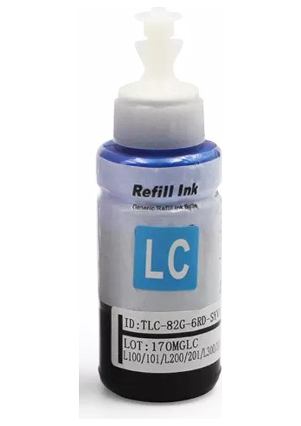 Ecotank T6735 673 L850 Uyumlu Lc Açık Mavi Light Cyan Muadil Mürekkep 70 ml
