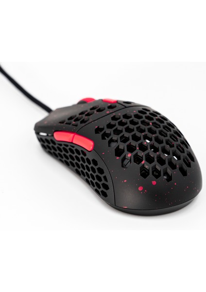 Hati S Hts Stardust Ultra Hafif Oyuncu Mouse Kırmızı - Siyah