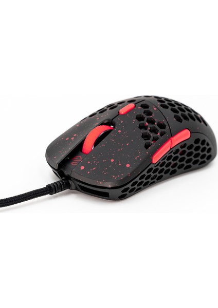 Hati S Hts Stardust Ultra Hafif Oyuncu Mouse Kırmızı - Siyah