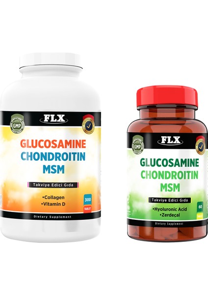 Glucosamine Chondroitin Msm Collagen Vitamin D 300 Tablet & Glucosamine Chondroitin Msm 60 Tablet