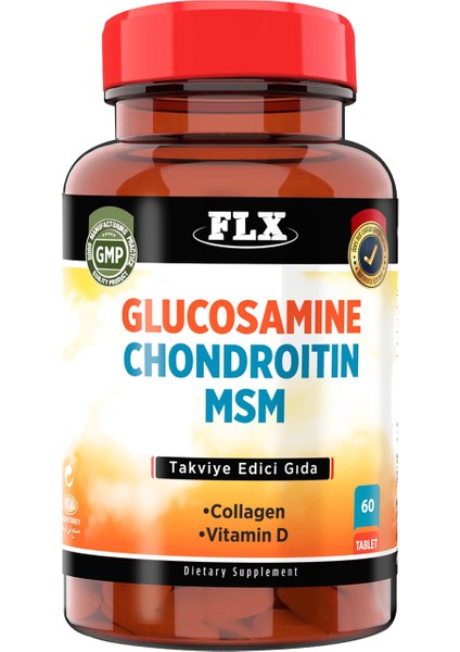 Balık Kollajeni Tip 1-3 Collagen 90 & Glucosamine Chondroitin Msm Collagen Vitamin D 60 Tablet fırsatları