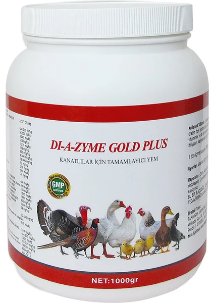 Diazyme Gold Plus Tüm Kanatlılar İçin 1000 GR