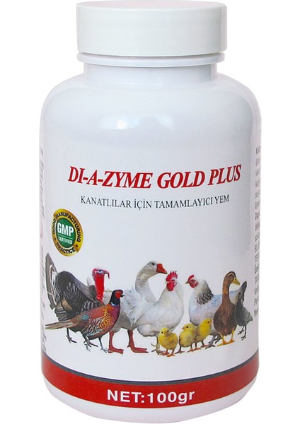 Diazyme Gold Plus Tüm Kanatlılar İçin 100 Gr