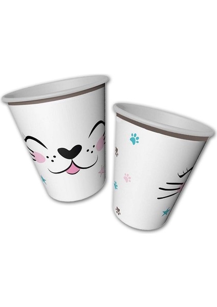 Miss Cat Karton Bardak - 8 Adet