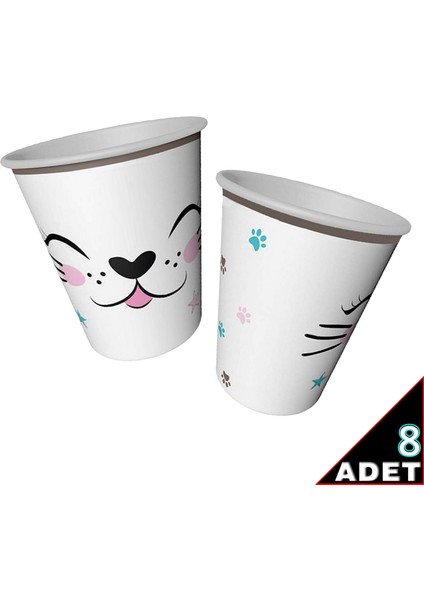 Miss Cat Karton Bardak - 8 Adet fiyatları
