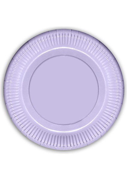 Makaron Karton Tabak, 23 cm x 8 Adet - Lila