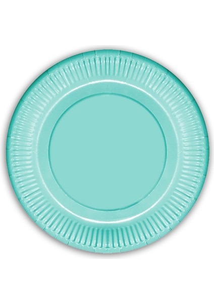 Makaron Karton Tabak, 23 cm x 8 Adet - Yeşil