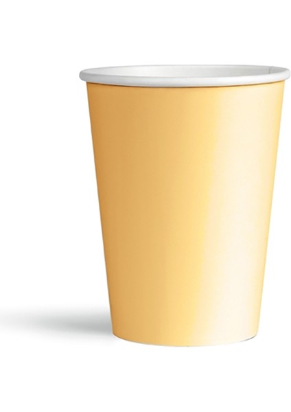 Makaron Karton Bardak, 8 Adet - Turuncu modelleri