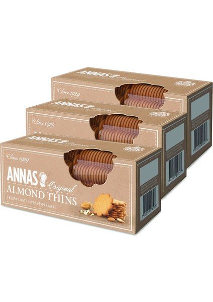 Almond Thins 150 G x 3