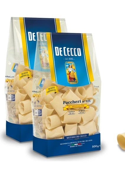 De cecco Paccheri Makarna 500 G x 2