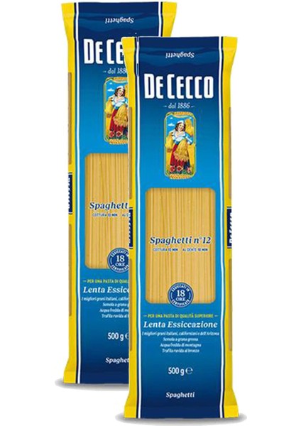 Dececco Spaghetti Makarna 500 G x 2