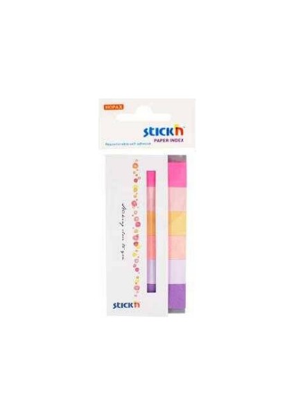 Stıckn Kapaklı 6 Bahar Rengi 180 Yaprak Yapışkanlı Not Kağıdı 50 x 20 mm