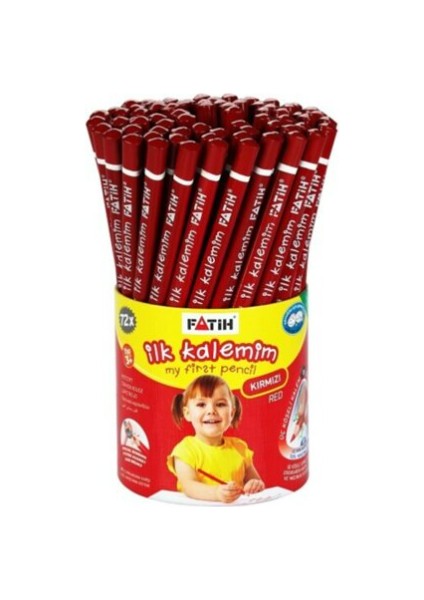 Jumbo Üçgen Başlangıç Kalemi Kırmızı 2'li