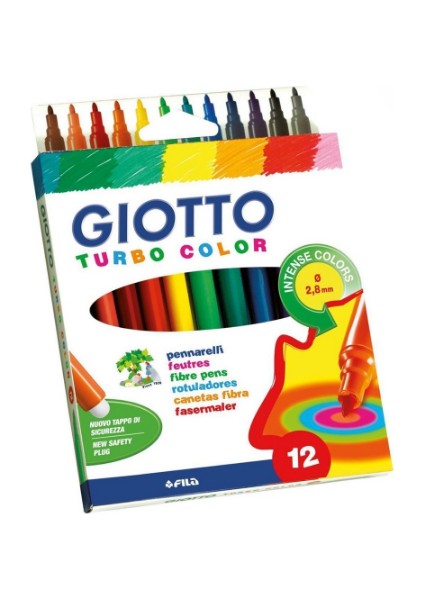 Turbo Color Keçeli Kalem 12'li