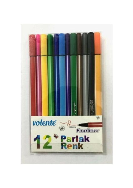 Volente Fineliner 12 Renk Set