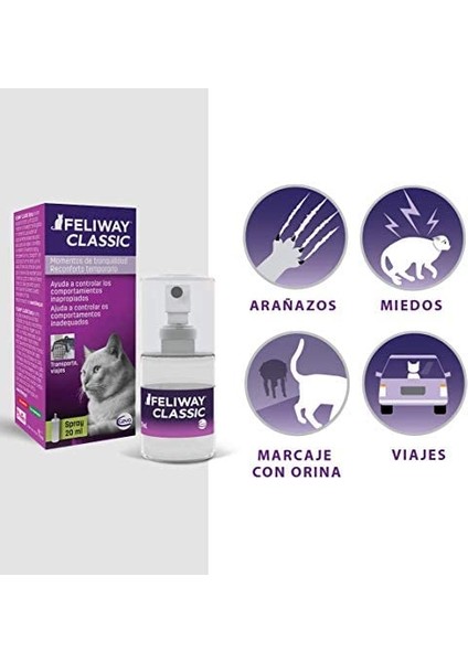 Felıway Classic 20 ml Kediler Için Sakinleştirici Sprey