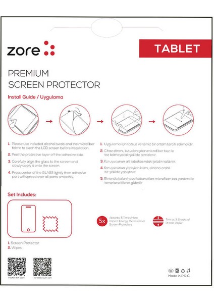 Zore Apple New iPad Pro 12.9 2018 Zore Tablet Blue Nano Ekran Koruyucu