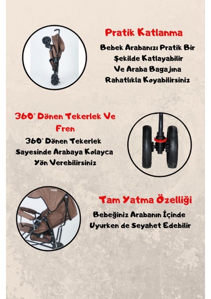 Baby Atlas Tam Yatar Baston Bebek Arabası modelleri