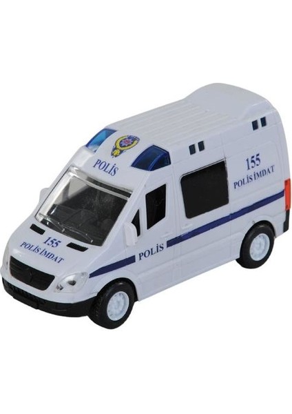 Can Ali Toys Işıklı Sesli Pilli Polis Imdat Minibüs 13 cm