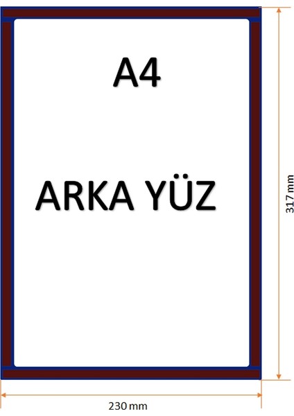 A4 Tam Kapalı Mıknatıslı Çerçeve Koyu Mavi fiyatları