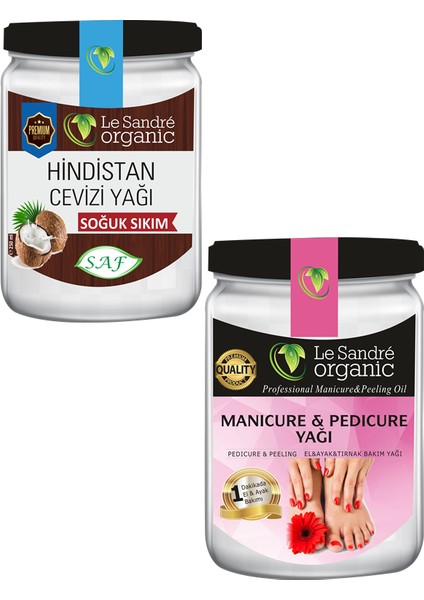 Kolay Manikür&pedikür Peeling 250 gr & Hindistan Cevizi Yağı 250 ml