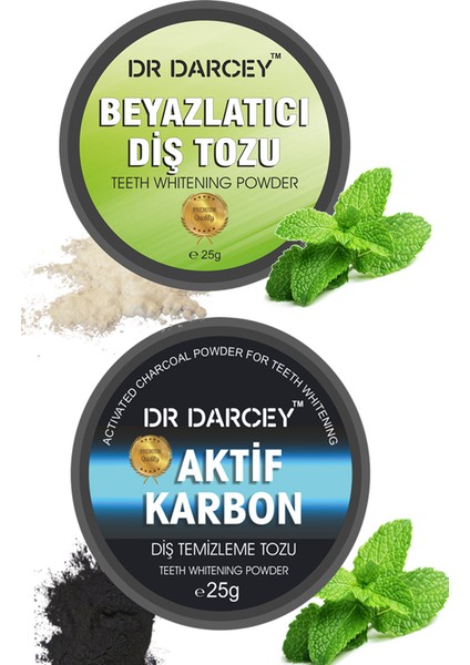 Aktif Karbon Diş Temizleme Tozu 25 G & Diş Beyazlatma Tozu 25 G