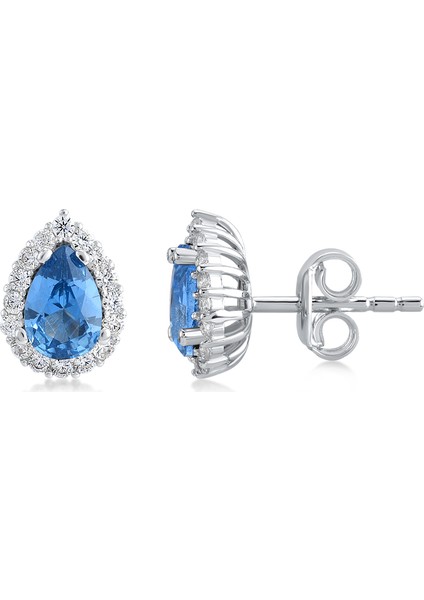 Damla Taşlı Altın Fantezi Küpe