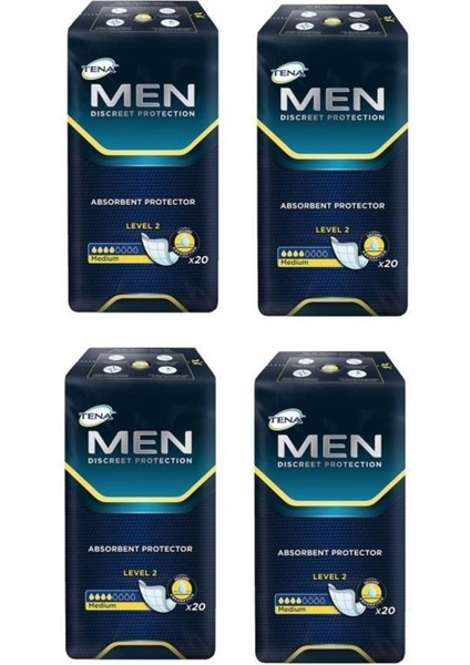 Men Erkek Mesane Pedi Level 2 20LI 4 Paket 80 Adet