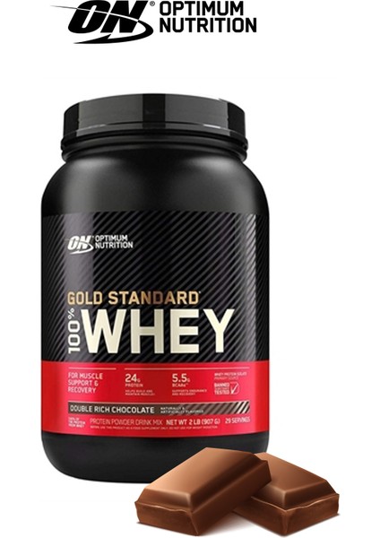 Optimum Nutrition Optimum Çikolata Aromalı Gold Standard Whey Protein Tozu 908 gr