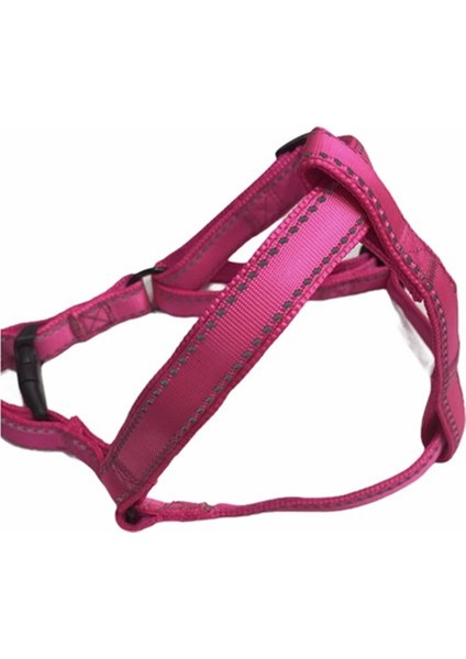 Neon Pembe Fosforlu Göğüs ve Gezdirme Tasma Seti (Göğüs 55-70 Cm) fırsatları