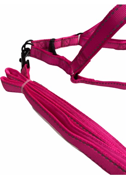 Neon Pembe Fosforlu Göğüs ve Gezdirme Tasma Seti (Göğüs 55-70 Cm) indirimleri