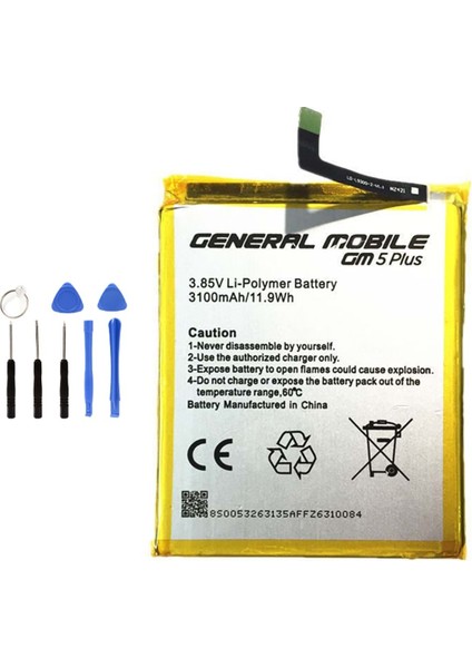 General Mobile Gm 5 Plus Batarya Pil + Tamir Seti