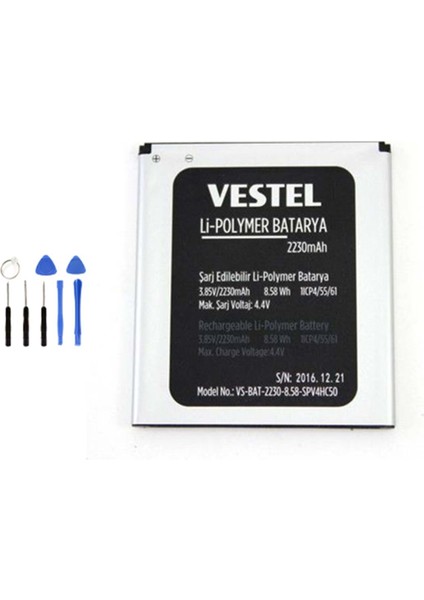 Vestel Venus Go Batarya Pil + Tamir Seti
