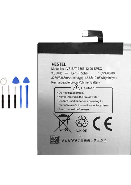 Vestel V6 Batarya Pil + Tamir Seti
