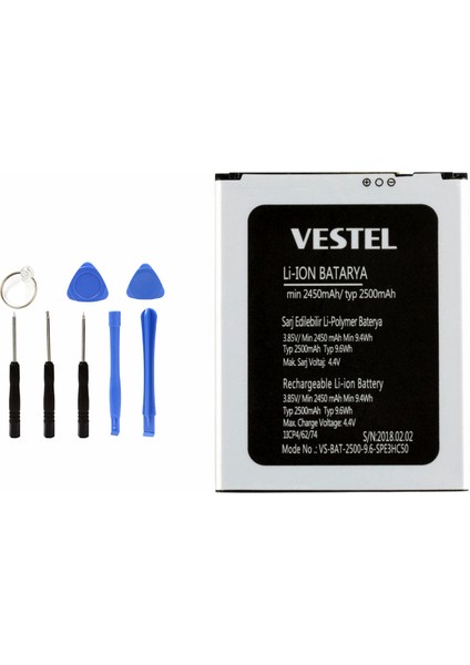 Vestel E4 Batarya Pil + Tamir Seti