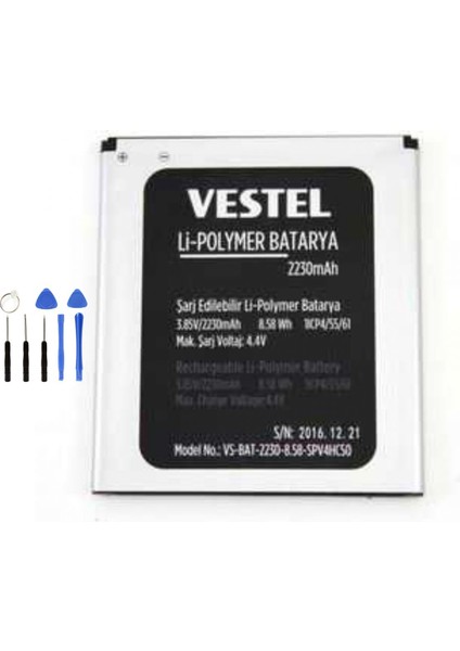 Vestel E2 Plus Batarya Pil + Tamir Seti