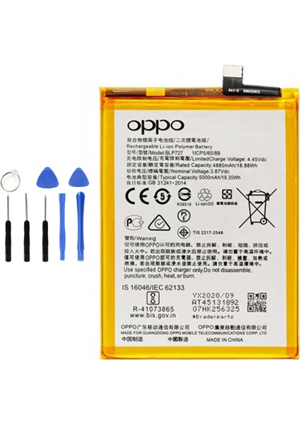 Oppo A5 Batarya Pil + Tamir Seti