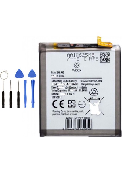 Samsung A40S SM-A407 Batarya Pil + Tamir Seti