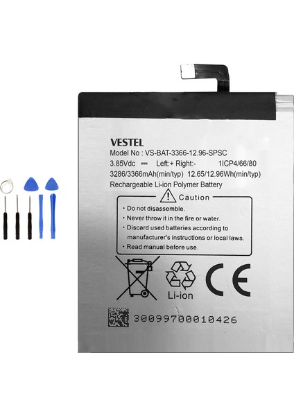 Vestel Z10 Batarya Pil + Tamir Seti