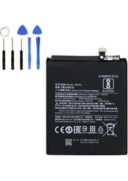 Xiaomi Redmi Not6 Batarya Pil + Tamir Seti
