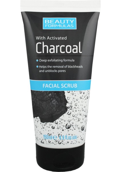 Beauty Formulas Charcoal Facial Scrub 150 ml