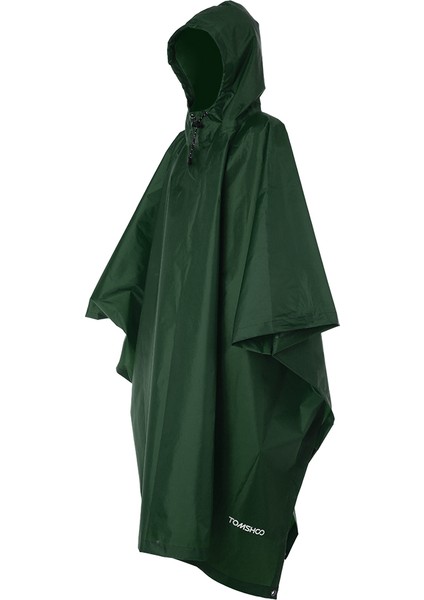 Su Rüzgar Geçirmez Uzun Kapşonlu Panço Yağmurluk (Yurt Dışından)